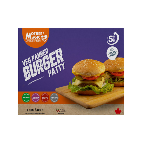Buy Mother's Magic Frozen Burger Patty Paneer 400 g | Thrifty Foods