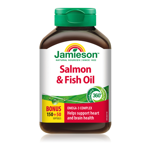 Jamieson Omega-3 Complex Wild Salmon & Fish Oil Softgels
