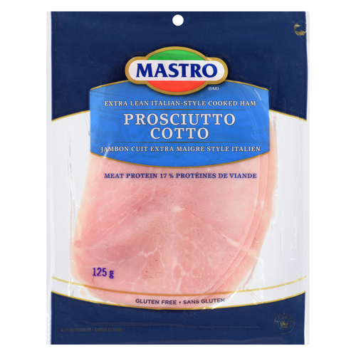 Mastro Prosciutto Cotto Sliced Meat Extra Lean Cooked Ham