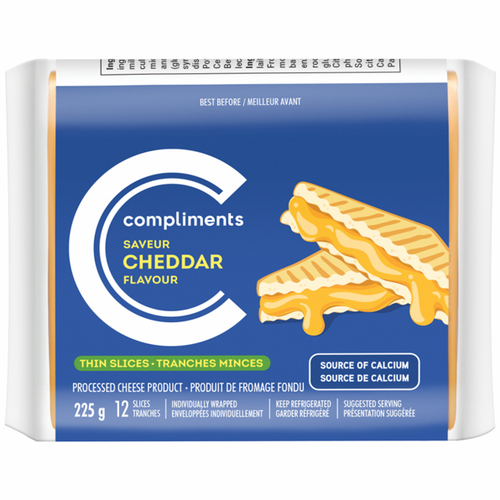 Compliments Thin Sliced Process Cheddar Cheese
