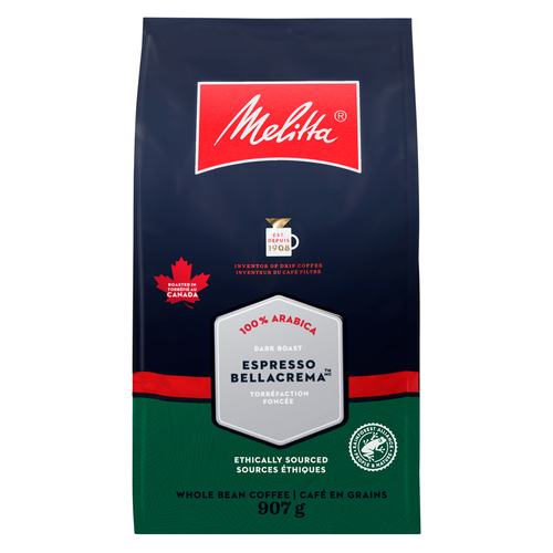 Melitta Whole Bean Coffee Dark Roast Espresso Bellacrema