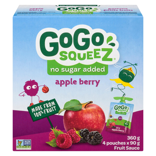 GoGo Squeez Gluten-Free Fruit Sauce Apple Strawberry
