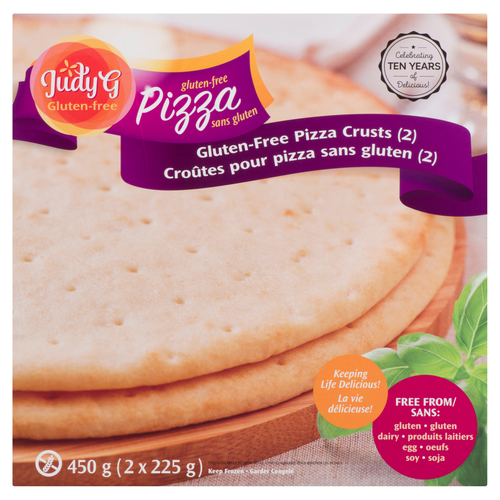 Judy G Gluten-Free Frozen Pizza Crusts