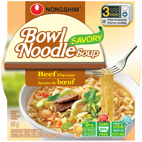 Nong Shim Bowl Noodle Soup - Chicken Flavour