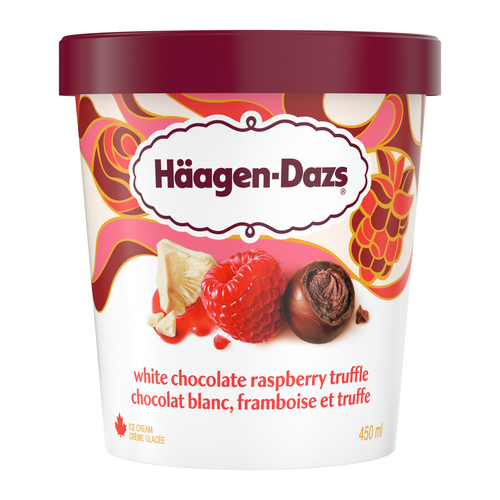 Haagen-Dazs Ice Cream White Chocolate Raspberry Truffle 450 ml