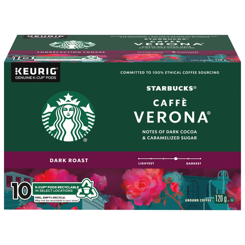 Starbucks Coffee Pods Café Verona Dark Roast