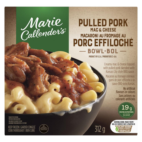 Marie Callender's Frozen Meal Bowl BBQ Pulled Pork Mac And Cheese