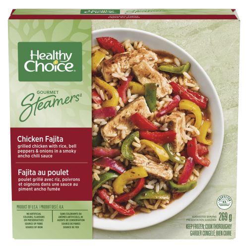 Healthy Choice Frozen Dinner Gourmet Steamers Chicken Fajita