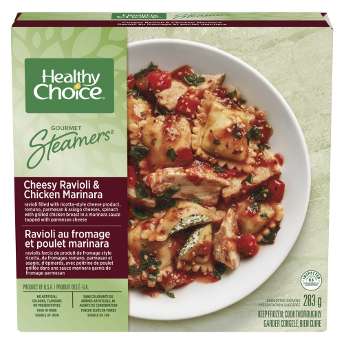Healthy Choice Gourmet Steamers Cheesy Ravioli & Chicken Marinara