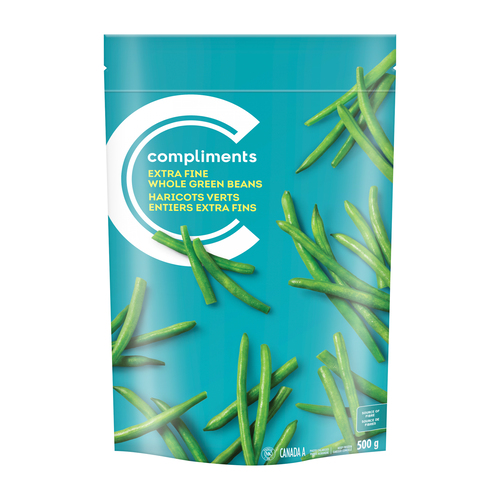 Compliments Frozen Beans Whole Green Extra Fine