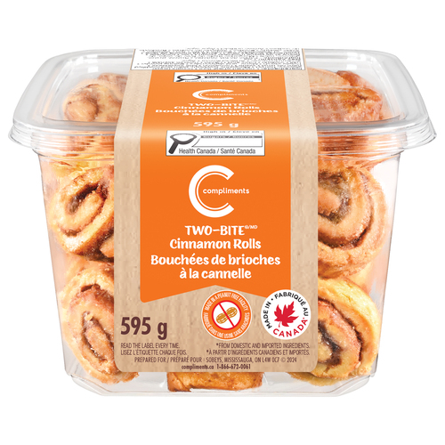 Compliments Two Bite Cinnamon Rolls