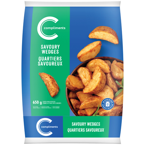 Compliments Frozen Fried Potato Savoury Wedges
