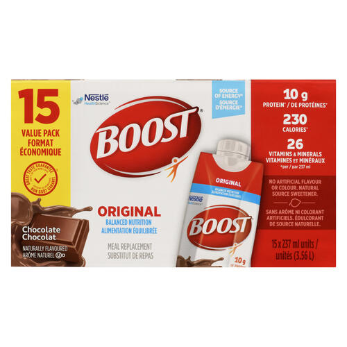 Buy Boost Original Nutritional Supplements Chocolate 15 x 237 ml ...