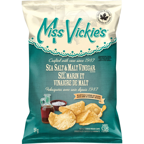 Miss Vickie's Kettle Cooked Chips Sea Salt & Malt Vinegar