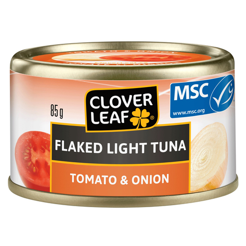 Clover Leaf Canned Flaked Light Tuna Tomato & Onion 85 g