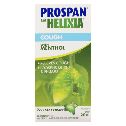 Buy Helixia Prospan W/Menthol Adult Cough Syrup 200 ml | Sobeys Inc.