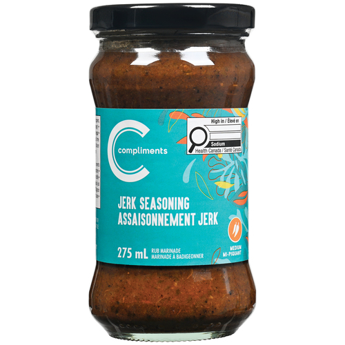 Compliments Rub Marinade Jerk Seasoning Medium