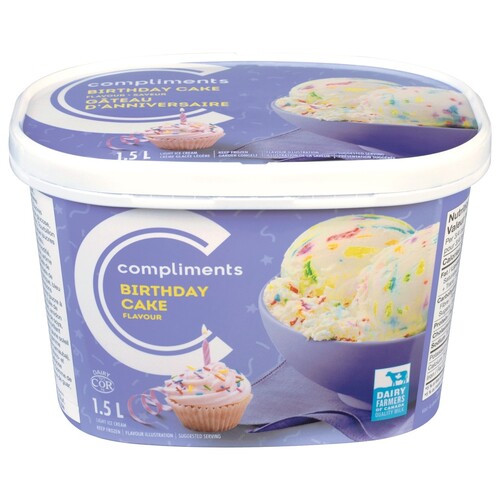 Compliments Birthday Cake Ice Cream