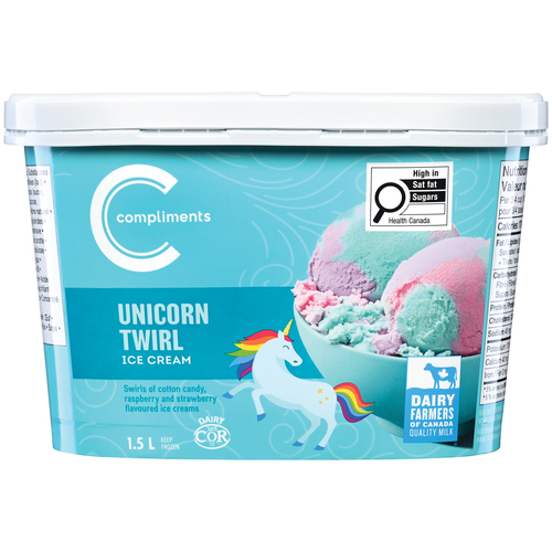 Compliments Ice Cream Unicorn Twirl