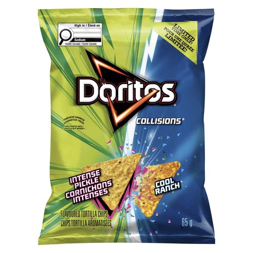 Doritos Collisions Intense Pickle and Cool Ranch Flavoured Tortilla Chips