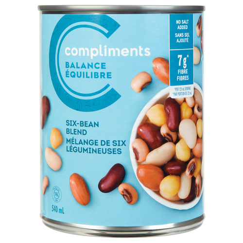 Compliments Six Bean Blend No Salt Added