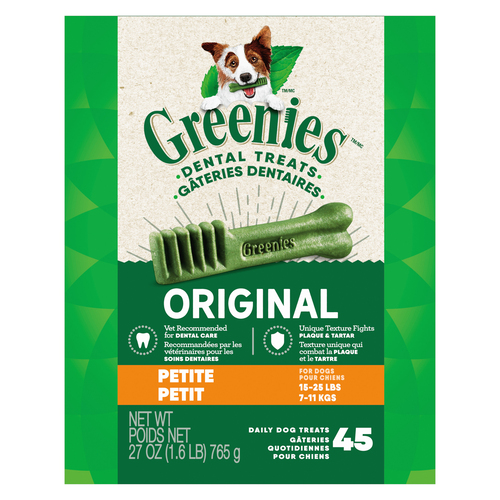 Greenies Adult Dog Treats Original Petite Natural Dental Care