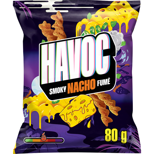 Havoc Smoky Nacho Twisted Corn Chips