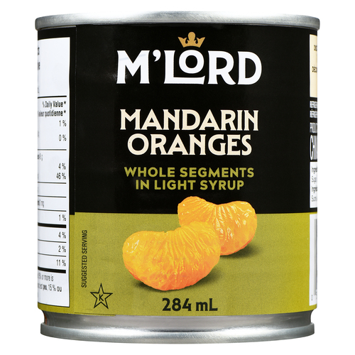 M'Lord Canned Mandarin Oranges Whole Segments In Light Syrup
