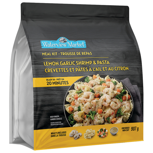 Waterview Market Frozen Meal Kit Lemon Garlic Shrimp And Pasta