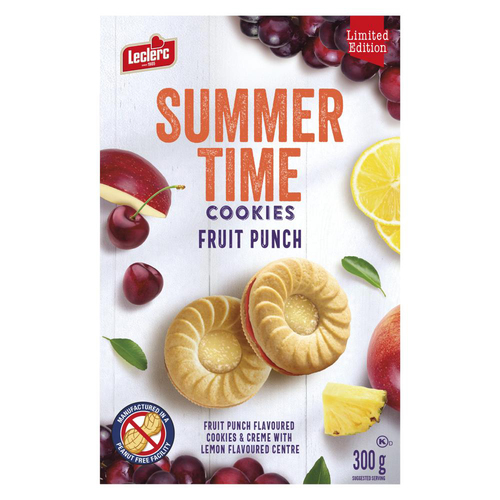 Leclerc Peanut-Free Summer Time Cookies Berry Blast