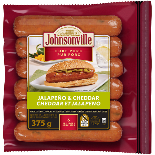 Buy Johnsonville Smoked Sausage Jalapeno And Cheddar 375 g | Foodland