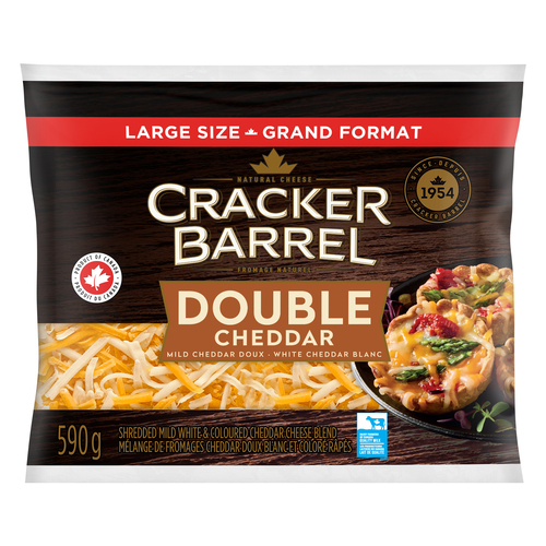 Cracker Barrel Shredded Cheese Double Cheddar