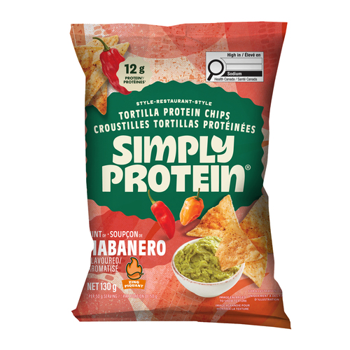 Simply Protein Restaurant-Style Protein Chips Tortilla Hint Of Habanero Flavoured