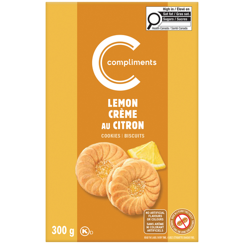 Compliments Cookies Lemon Crème