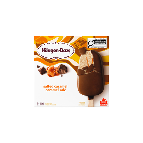 Buy Häagen-Dazs Ice Cream Bars Salted Caramel 3 x 88 ml | Safeway