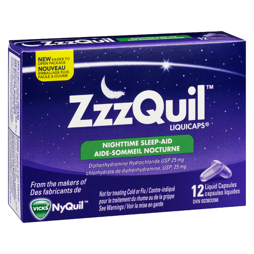 おやすみ Buy Vicks Nighttime ZQ Sleep Aid 12 EA | Thrifty Foods