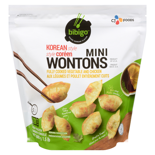 bibigo Mini Wontons Chicken and Vegetable Dumplings