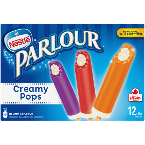 Nestle Parlour Frozen Dessert Bars Creamy Pops