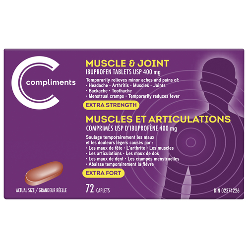 Buy Compliments Muscle & Joint Extra Strength Caplets 72 Count | FreshCo