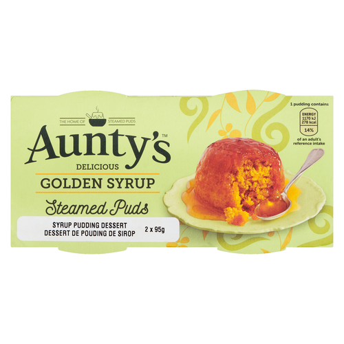 Buy Auntys Syrup Steamed Puds Golden 2 x 95 g | Sobeys Inc.