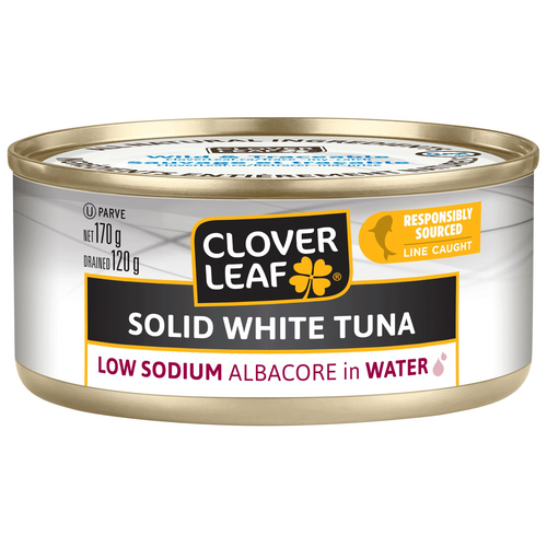 CLOVER LEAF Solid White Tuna, Low Sodium