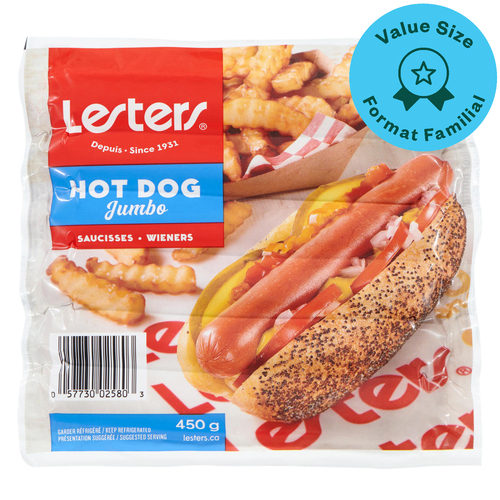 Buy Lesters Hot Dog Wieners Jumbo 450 g | IGA