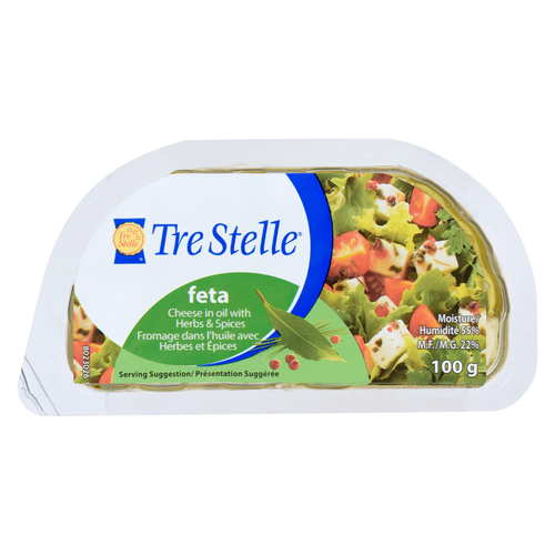 Tre Stelle Feta Cheese in Oil with Herb and Spices
