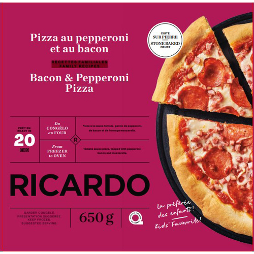 Ricardo Frozen Pizza Bacon & Pepperoni