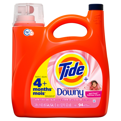 Tide Liquid Laundry Detergent Downy 94 Loads April Fresh