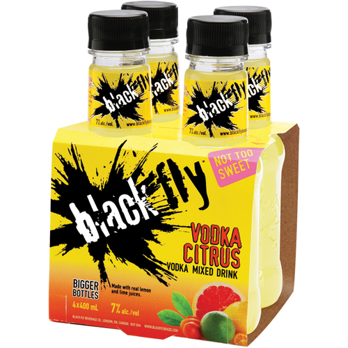 Buy Black Fly Vodka 7% Alochol Citrus Mix 4 x 400 ml (bottles