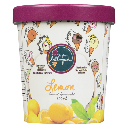 Bilbo Dairy-Free Sorbet Lemon 500 ml