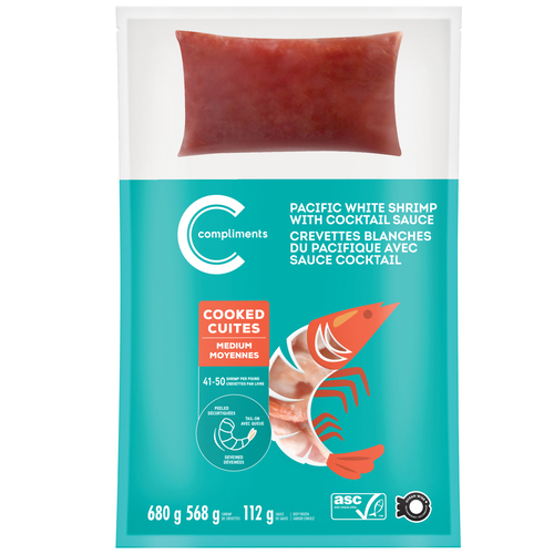 Compliments Frozen Shrimp Ring Cooked With Sauce