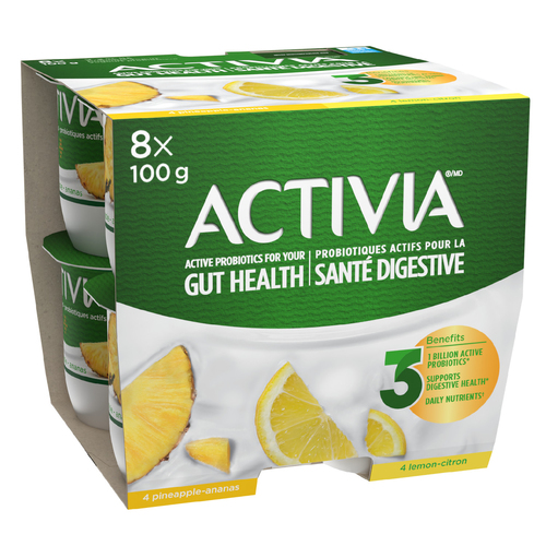 Activia 2.2% Probiotic Yogurt Lemon Pineapple
