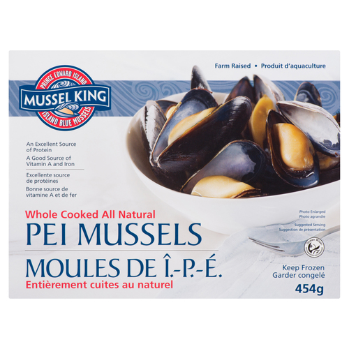 Mussel King Frozen All Natural PEI Mussels